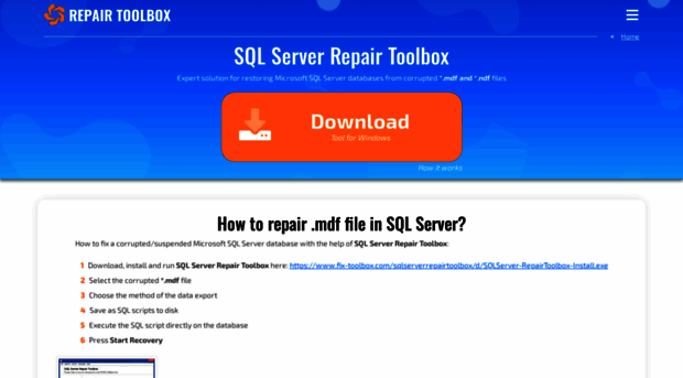 sqlserverrepairtoolbox.com