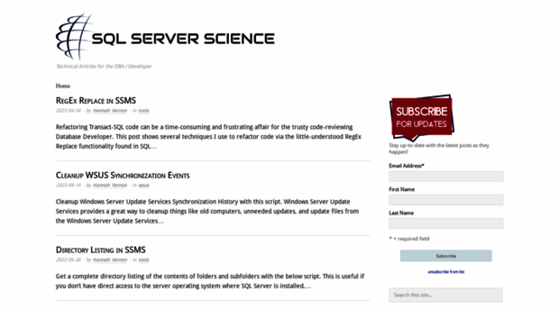 sqlserverscience.com