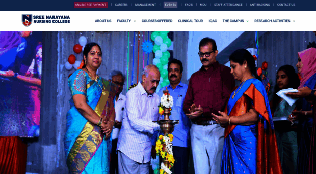 sreenarayananursingcollege.com