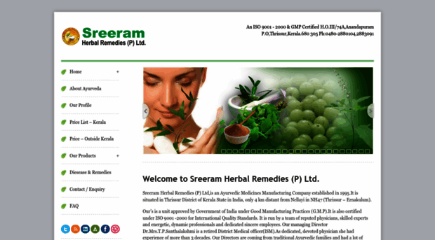 sreeramherbals.com