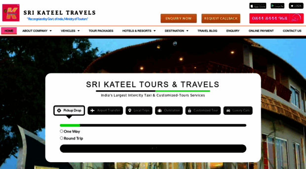 srikateeltravels.com