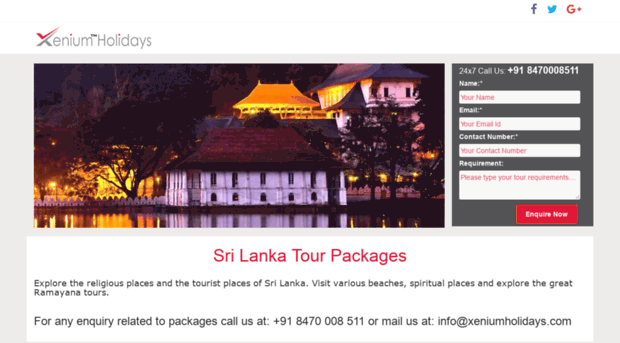 srilankatour.xeniumholidays.com