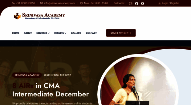 srinivasaacademy.com