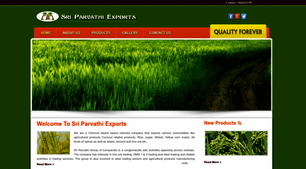 sriparvathiexports.in