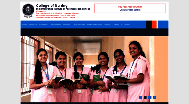 sriramakrishnacollegeofnursing.com