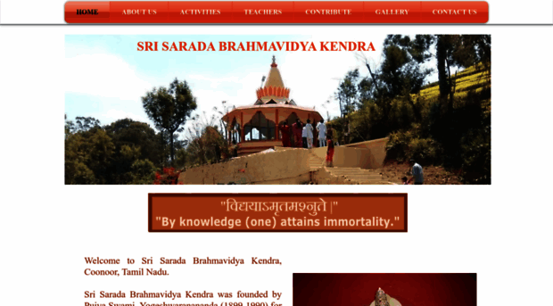 srisaradabrahmavidyakendra.com