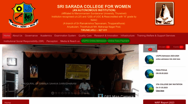 srisaradacollege.org