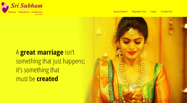 srisubhammatrimony.com