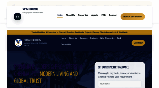 srivallibuilders.com