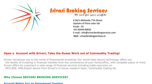 srivaribrokingservices.in