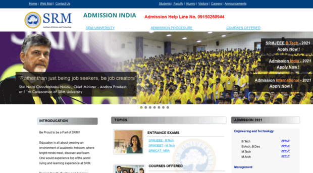 srmuniversityadmission.com