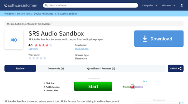srs-audio-sandbox.software.informer.com