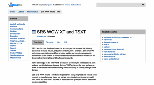 srs-wow-xt-and-tsxt.updatestar.com