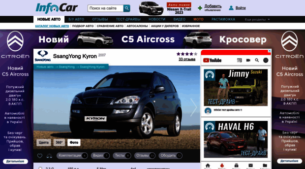 ssang-yong-kyron.infocar.ua