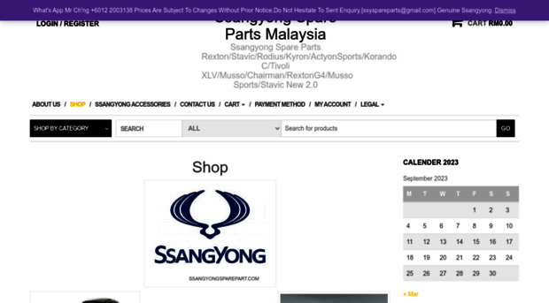 ssangyongspareparts.com