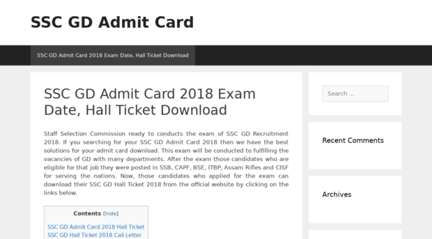 sscgdadmitcard.in