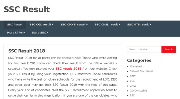 sscresult2018.co.in