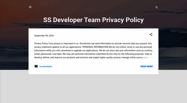 ssdeveloperteamprivacypolicy.blogspot.com