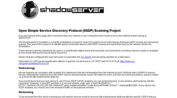 ssdpscan.shadowserver.org