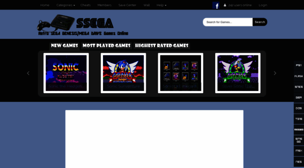 SSega Play Retro Sega Genesis / Mega drive video games emulated online in  your browser.