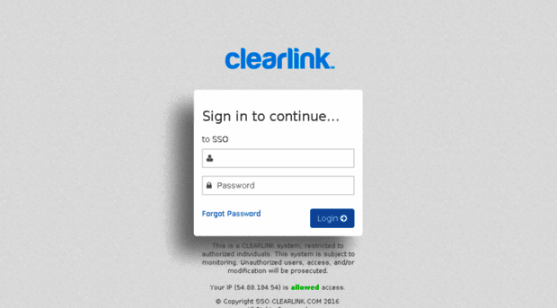 sso.clearlink.com