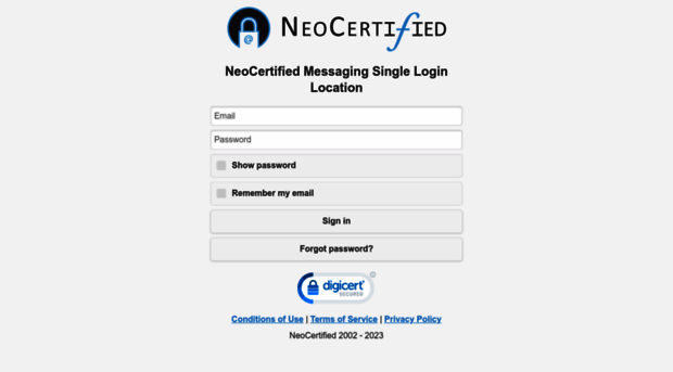 sso.neocertifiedmail.com