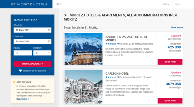 st-moritz-hotels.com