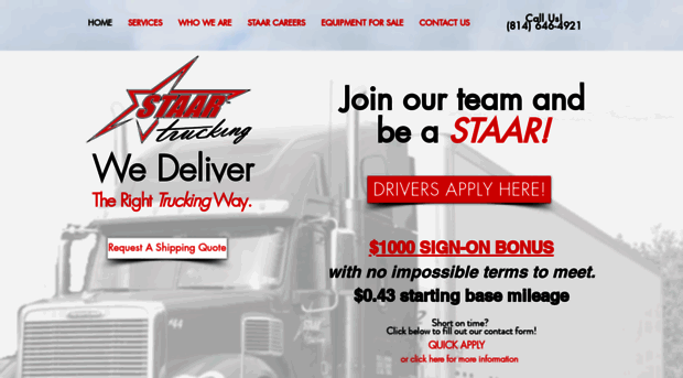 staartrucking.com