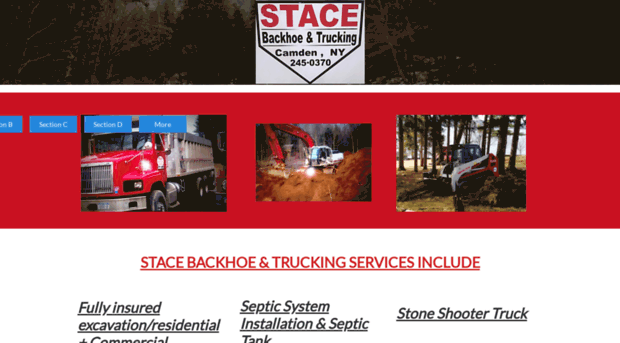 stacebackhoeandtrucking.com