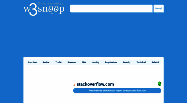 stackoverflow.com.w3snoop.com