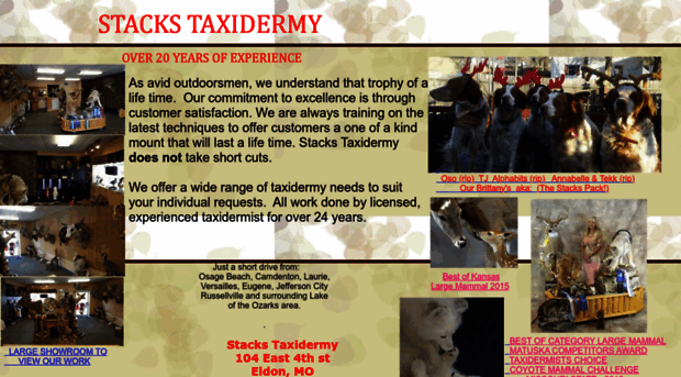 stackstaxidermy.com