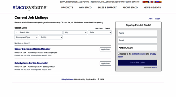 stacosystems.applicantpro.com