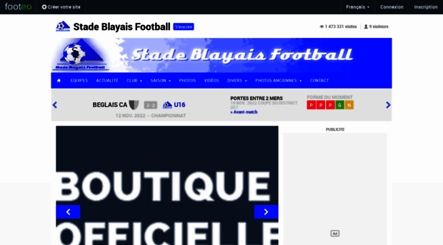 stadeblayaisfootball.footeo.com