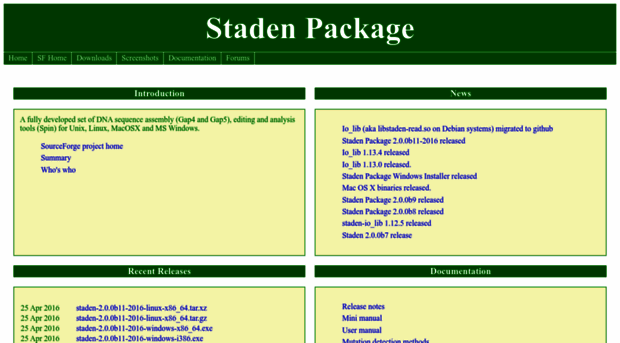 staden.sourceforge.net