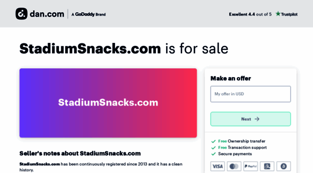 stadiumsnacks.com