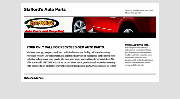 staffordsautoparts.com