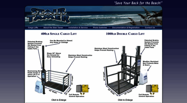 stairtamercargolifts.com