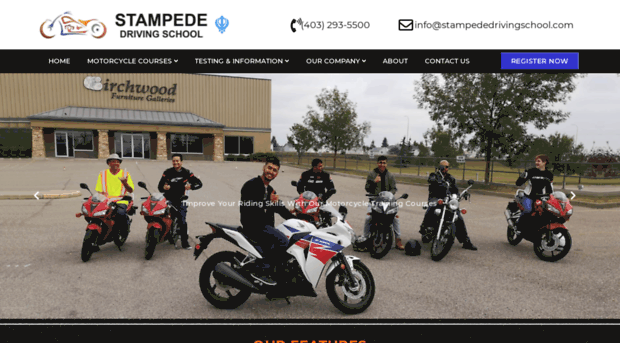 stampededrivingschool.com