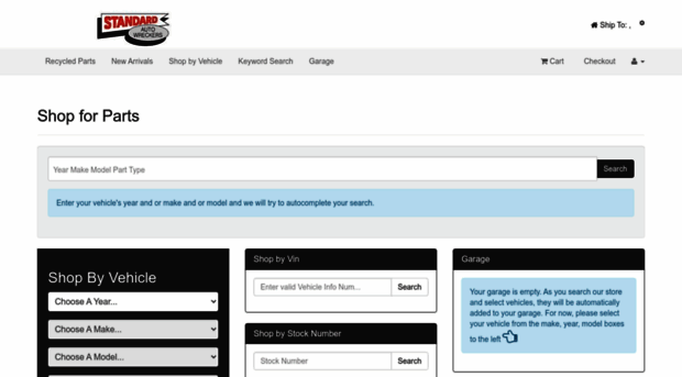 standardautowreckers.autopartsearch.com