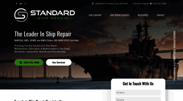 standardshiprepair.com