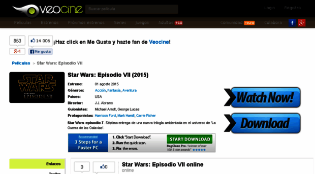 star-wars-episode-vii.veocine.es