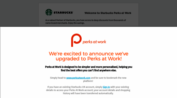 starbucks.corporateperks.com