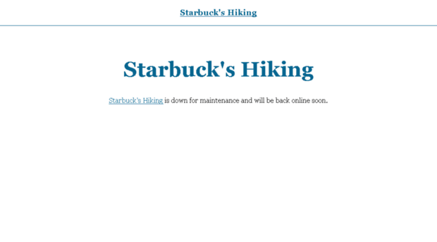 starbuckshiking.com