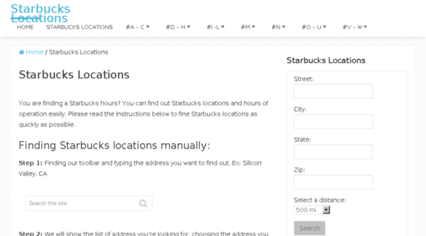 starbuckslocations.org