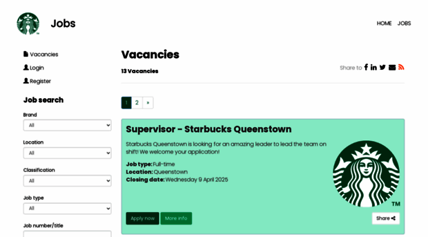 starbucksnz.careercentre.net.nz