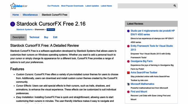 stardock-cursorfx-free.updatestar.com