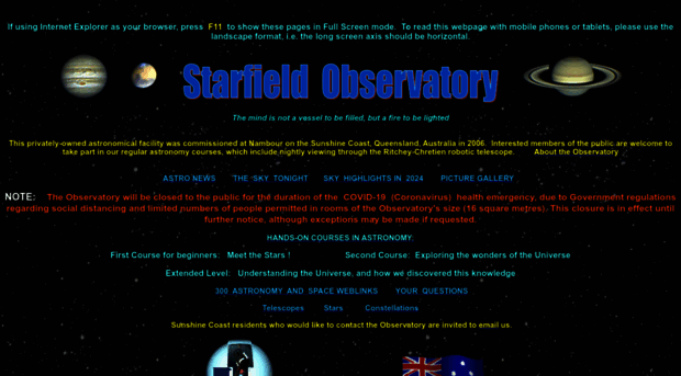 starfieldobservatory.com