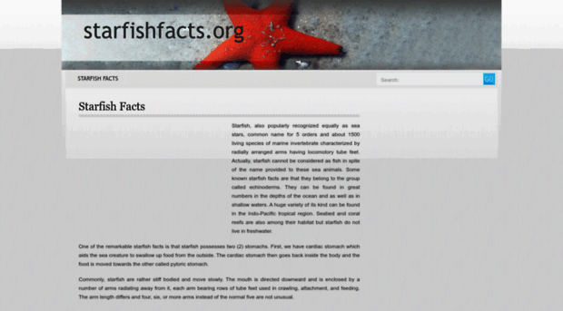 starfishfacts.org