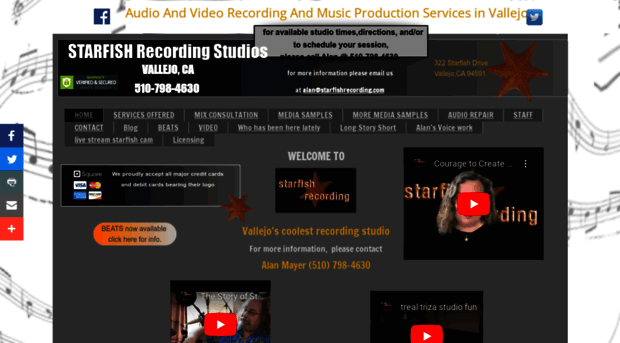 starfishrecording.com