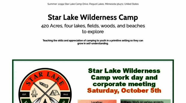 starlakewildernesscamp.com